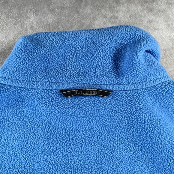 Vintage L.L. Bean Embroidered Logo Blue Soft Cozy Full Zip Sweater - Picture 6 of 6